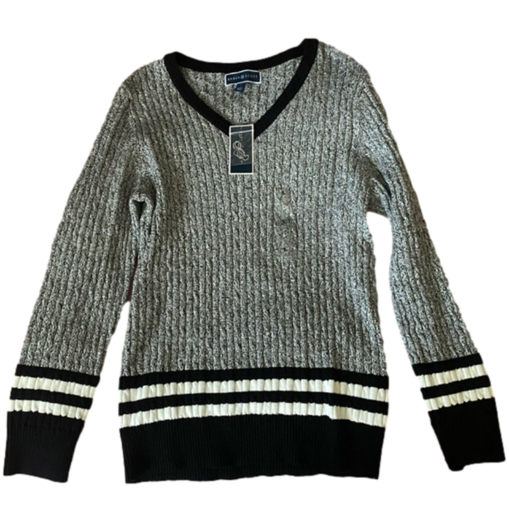 Karen scott striped sweater